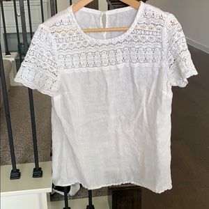 J Crew Linen Top
